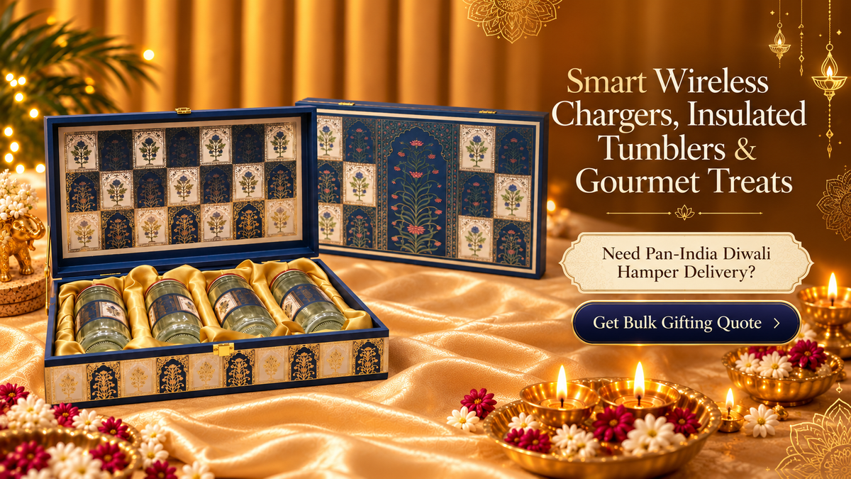 Desk Upgrade Hampers: Smart Wireless Chargers, Insulated Tumblers & Gourmet Treats