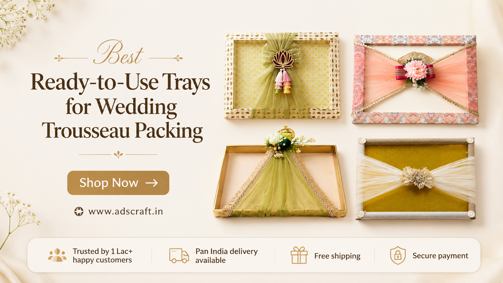 Best Ready-to-Use Trays for Wedding Trousseau Packing — The Complete Guide (2026)