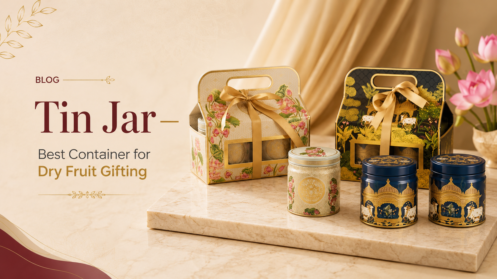 Tin Jar  — Best Container for Dry Fruit Gifting
