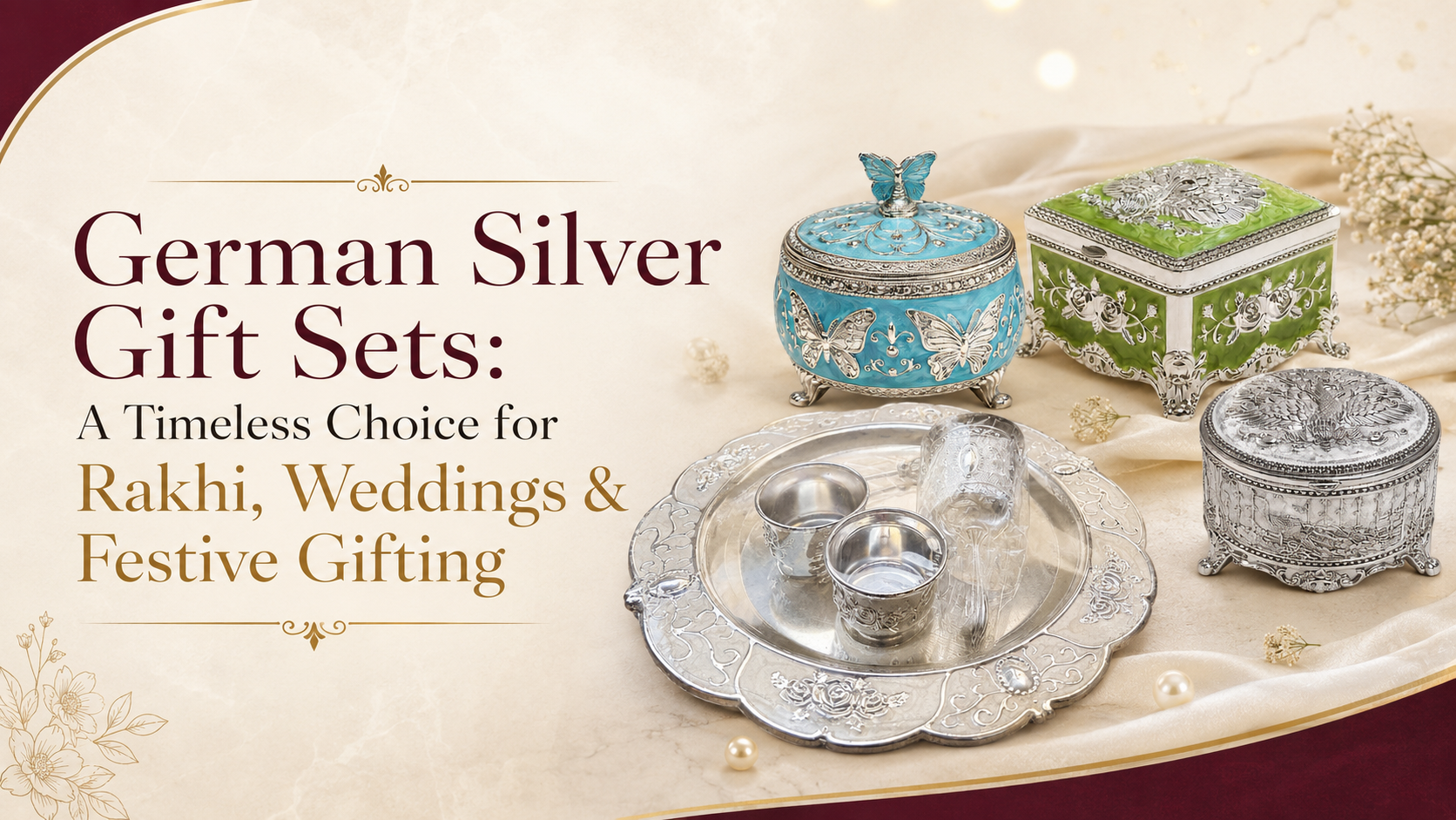 German Silver Gift Sets: A Timeless Choice for Rakhi, Weddings & Festive Gifting
