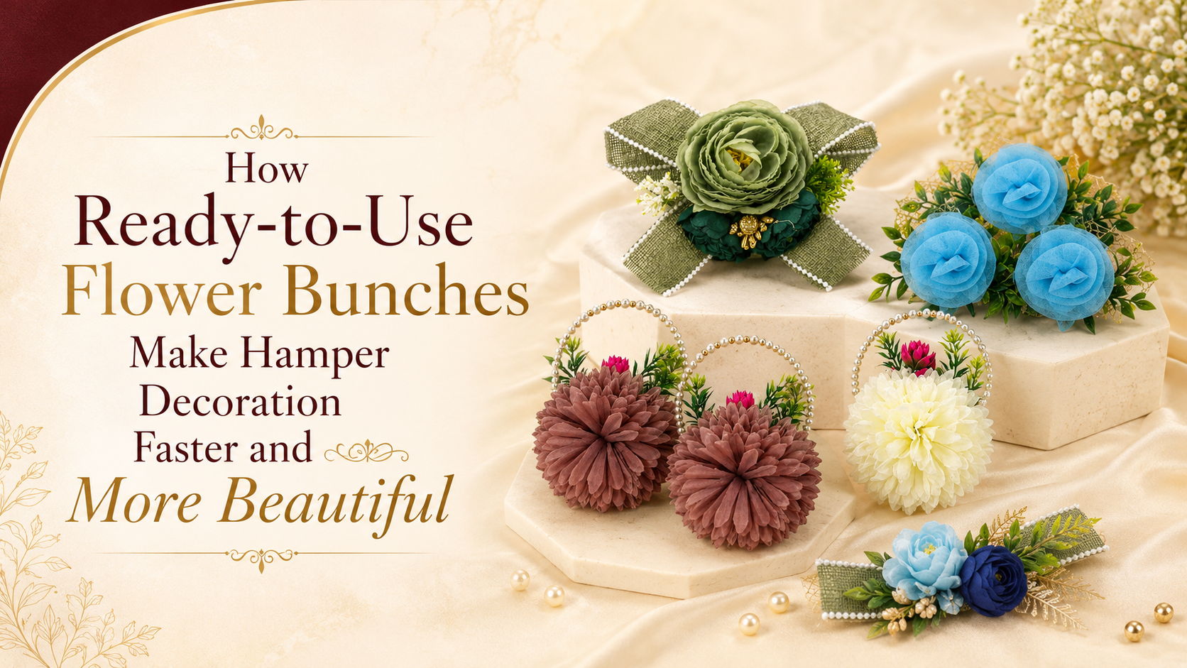 How Ready-to-Use Flower Bunches Make Hamper Decoration Faster and More Beautiful