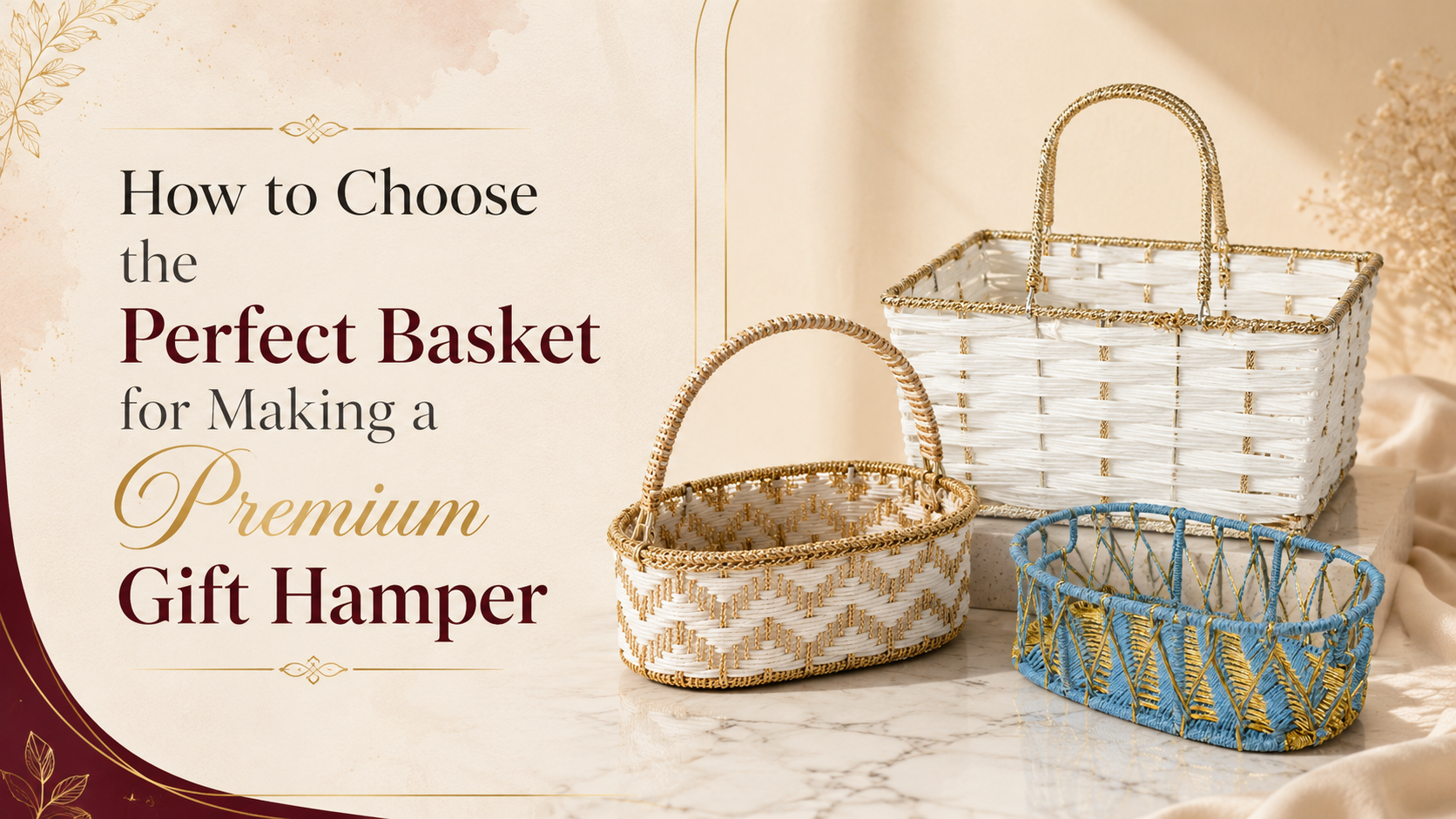 How to Choose the Perfect Basket for Making a Premium Gift Hamper