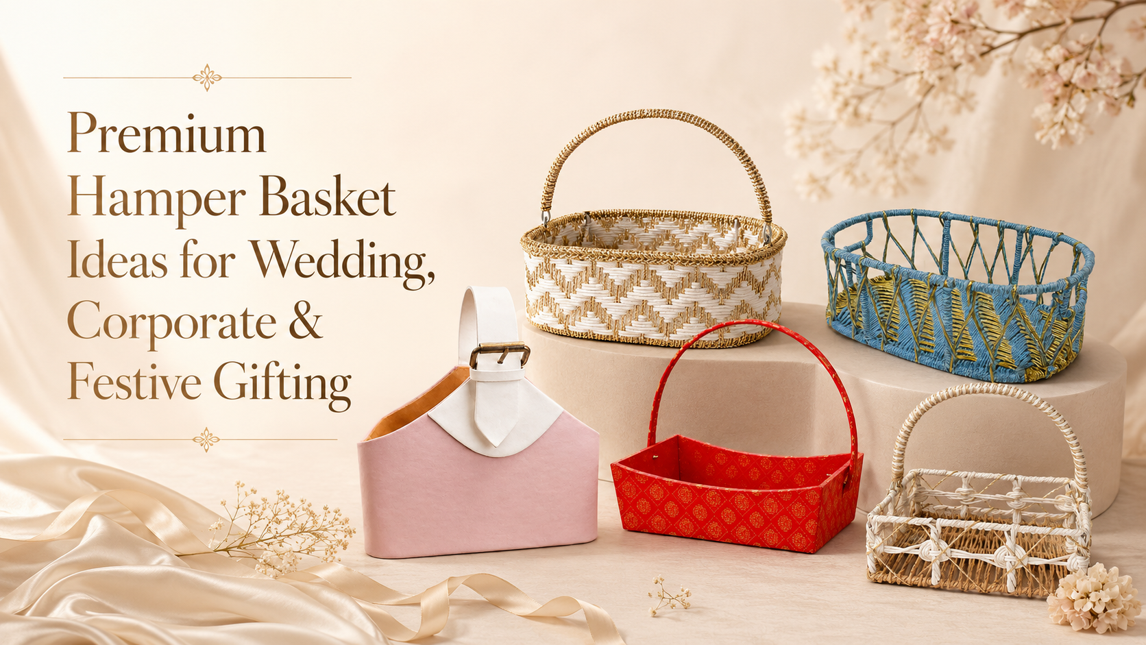 Premium Hamper Basket Ideas for Wedding, Corporate & Festive Gifting