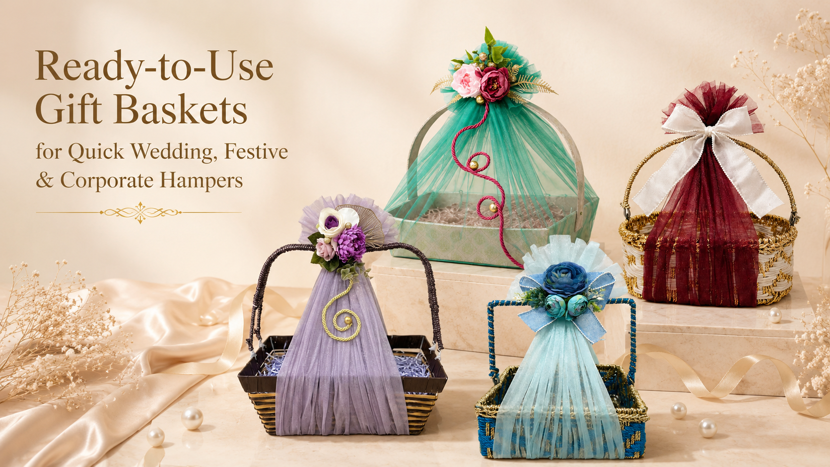 Ready-to-Use Gift Baskets for Quick Wedding, Festive & Corporate Hampers