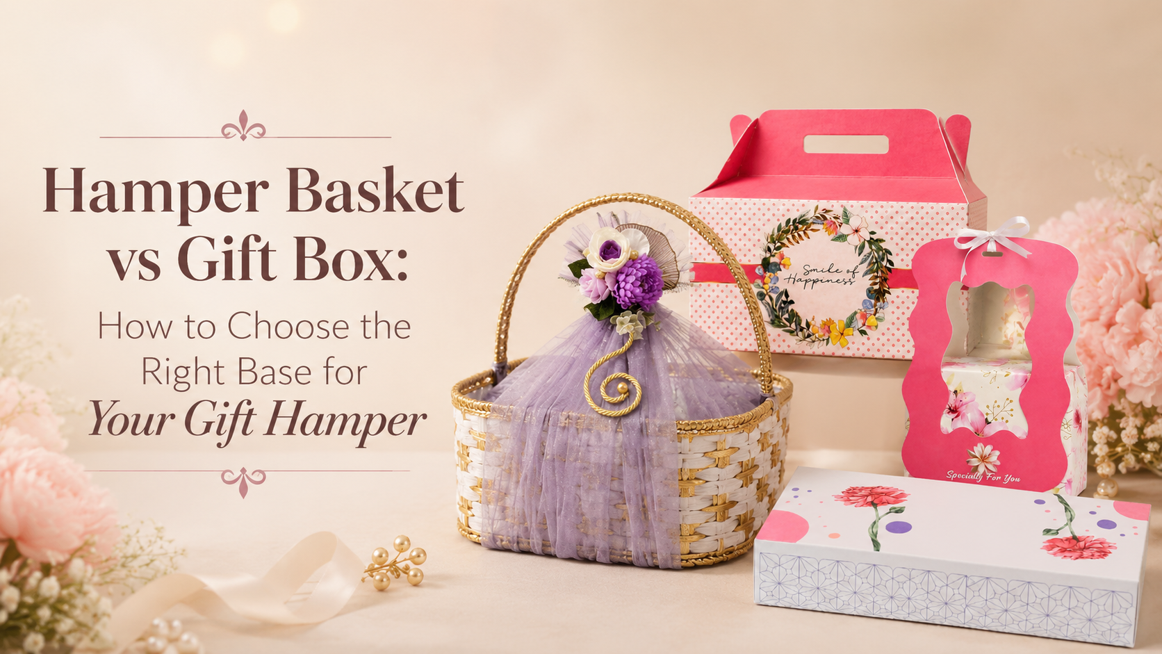 Hamper Basket vs Gift Box: How to Choose the Right Base for Your Gift Hamper