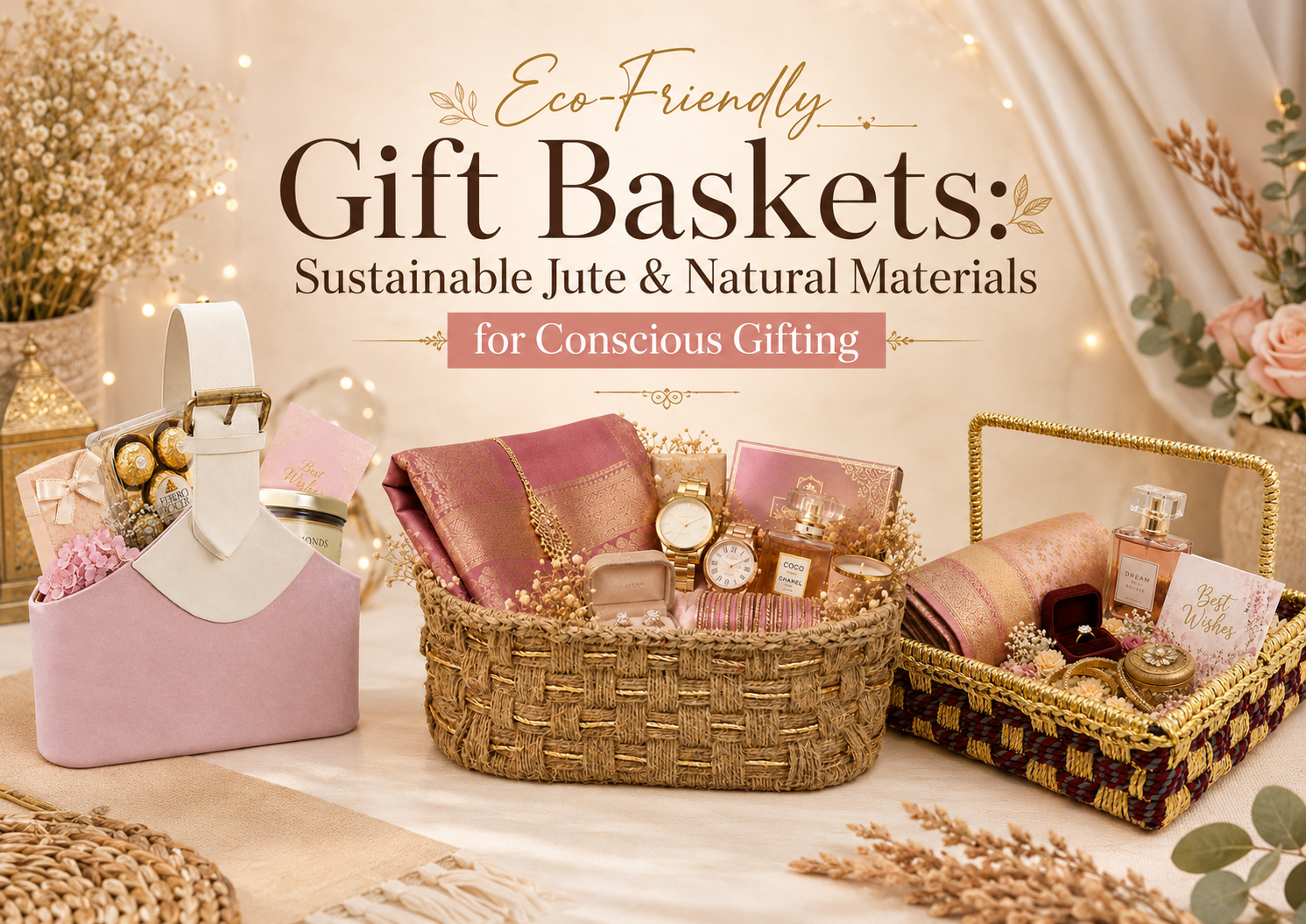 Eco-Friendly Gift Baskets: Sustainable Jute & Natural Materials for Conscious Gifting