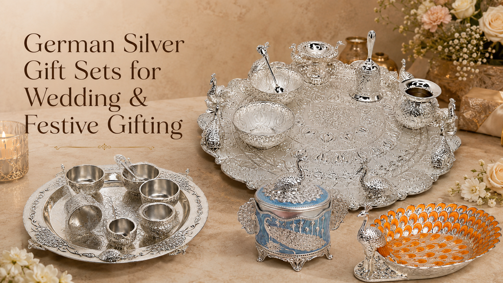 German Silver Gift Sets for Wedding & Festive Gifting - Adscraft.in