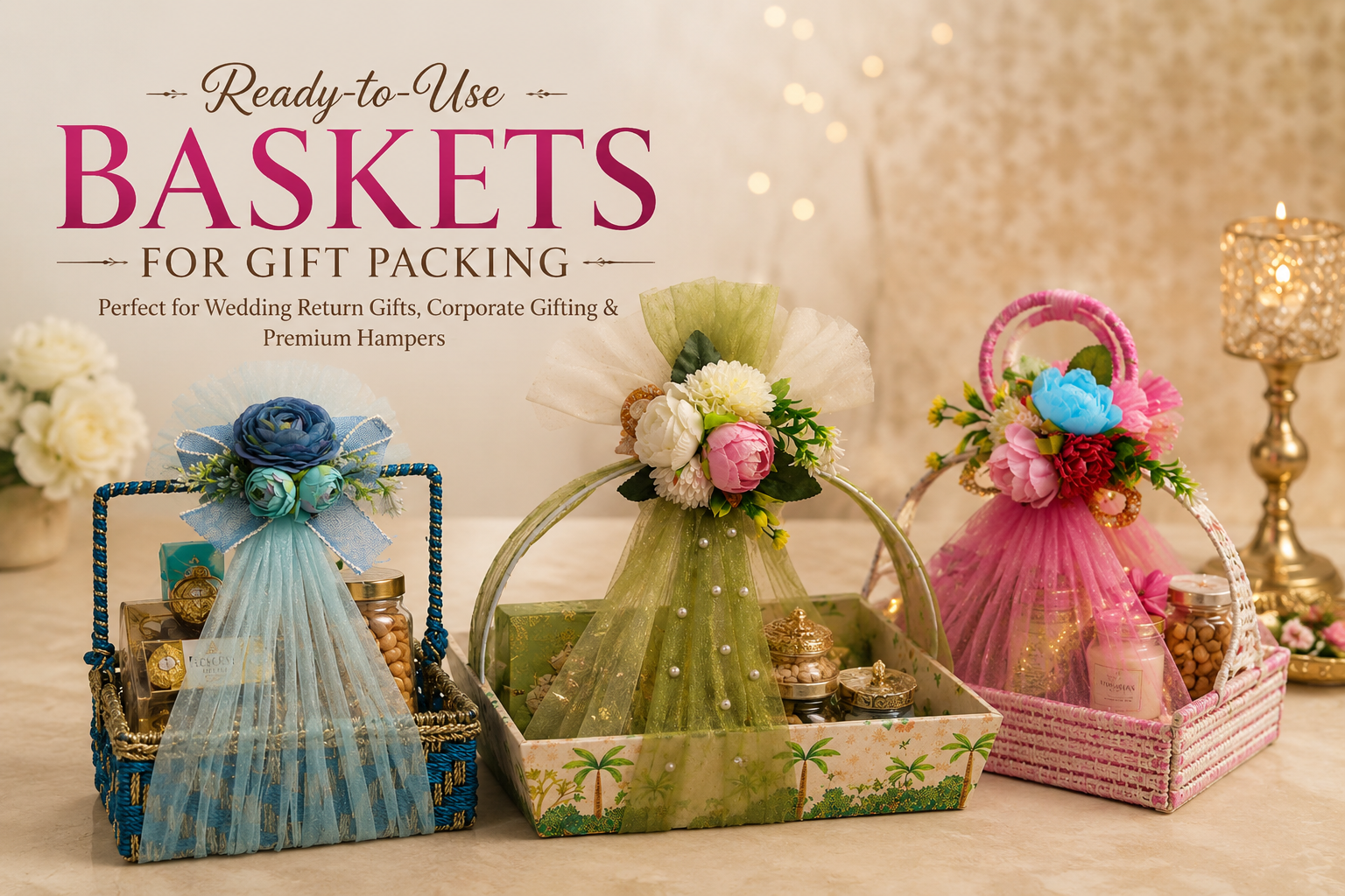 Ready-to-Use Baskets for Gift Packing - Adscraft.in