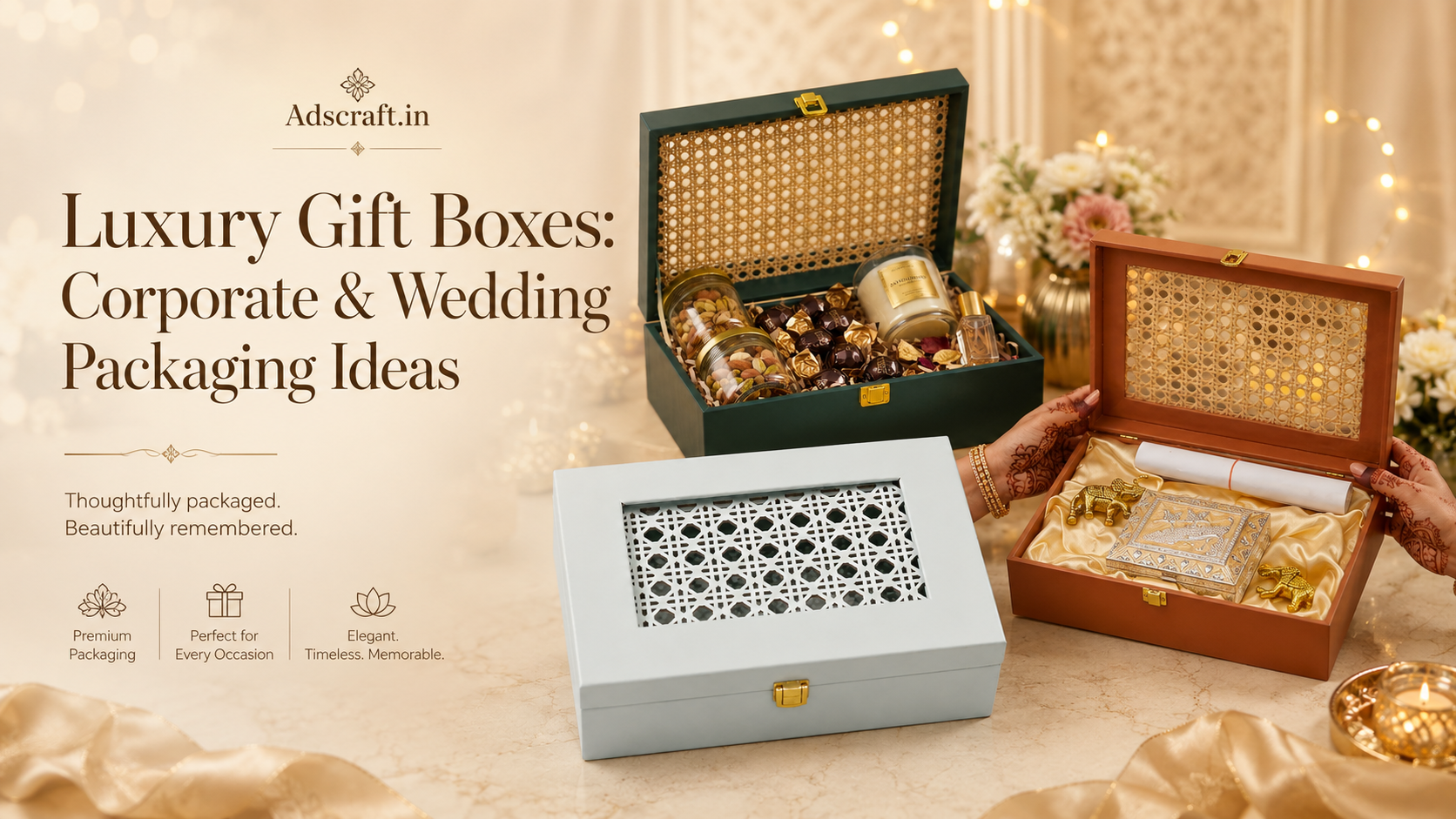 Luxury Gift Boxes: Corporate & Wedding Packaging Ideas - Adscraft.in
