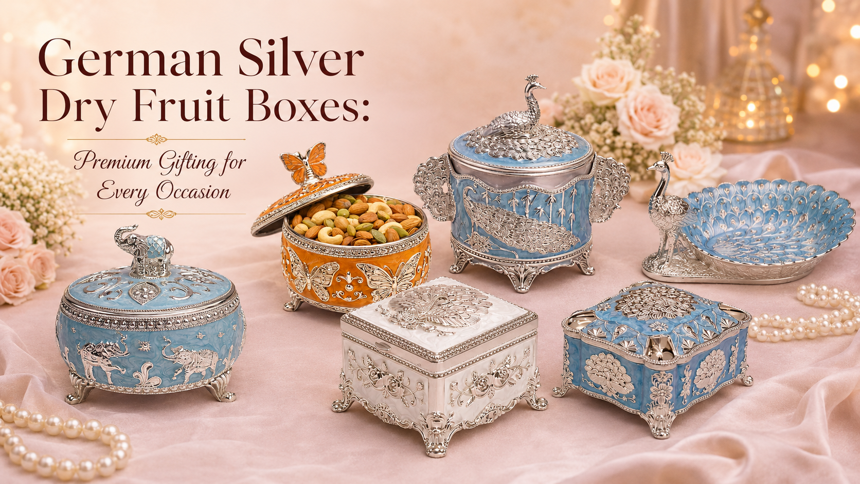 German Silver Dry Fruit Boxes: Premium Gifting for Every Occasion