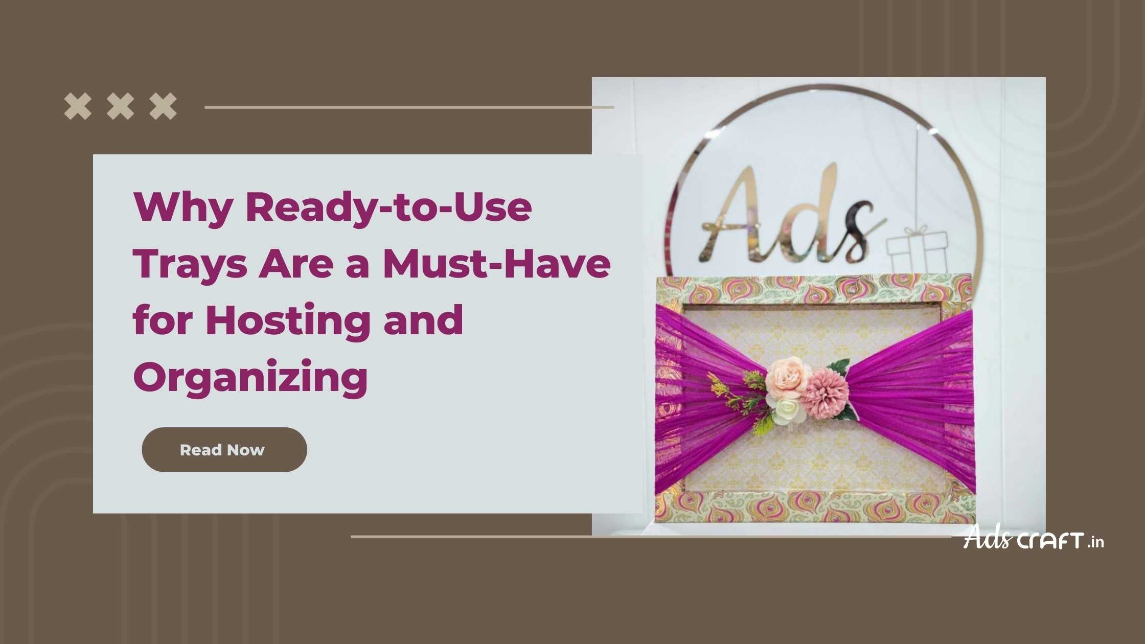 Why Ready-to-Use Trays Are a Must-Have for Hosting and Organizing - Adscraft.in