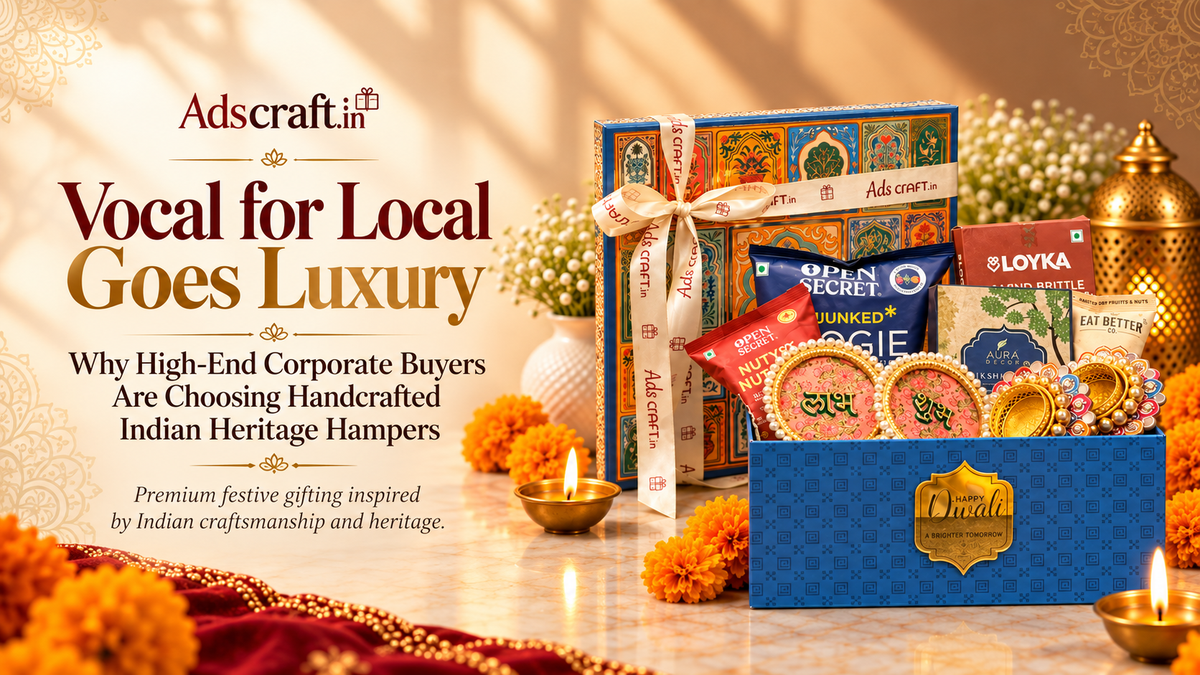 Luxury artisan Diwali hamper with handcrafted Indian heritage gift box and premium festive products