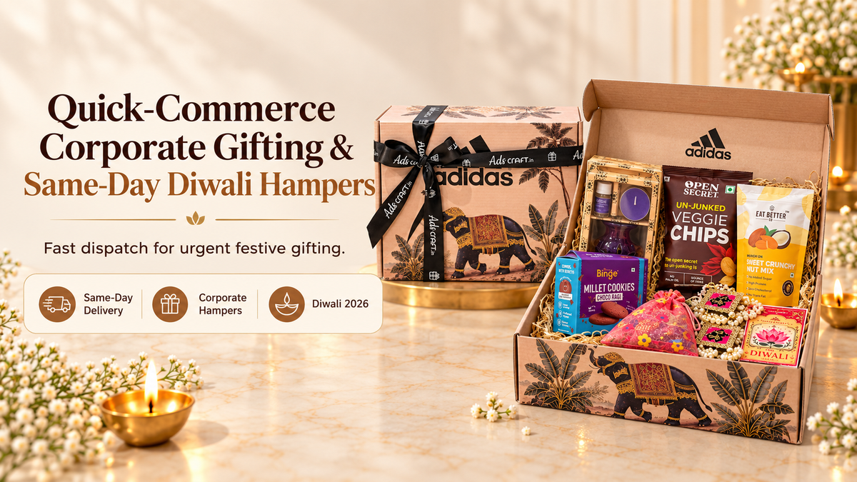 Quick-commerce corporate gifting with same-day Diwali hampers and instant festive delivery
