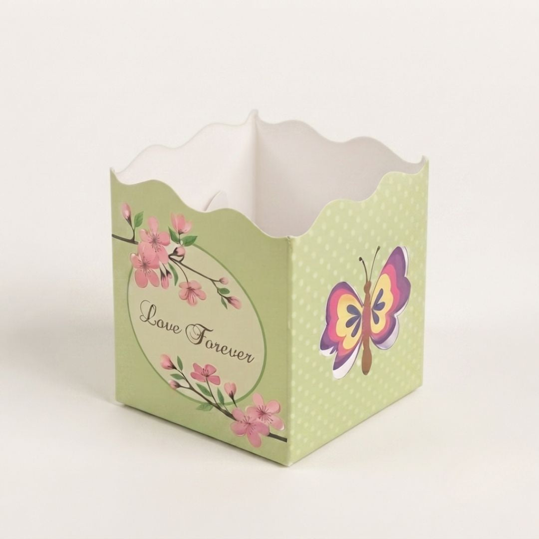 Pack of 8-Green Love Forever Open Gift Box