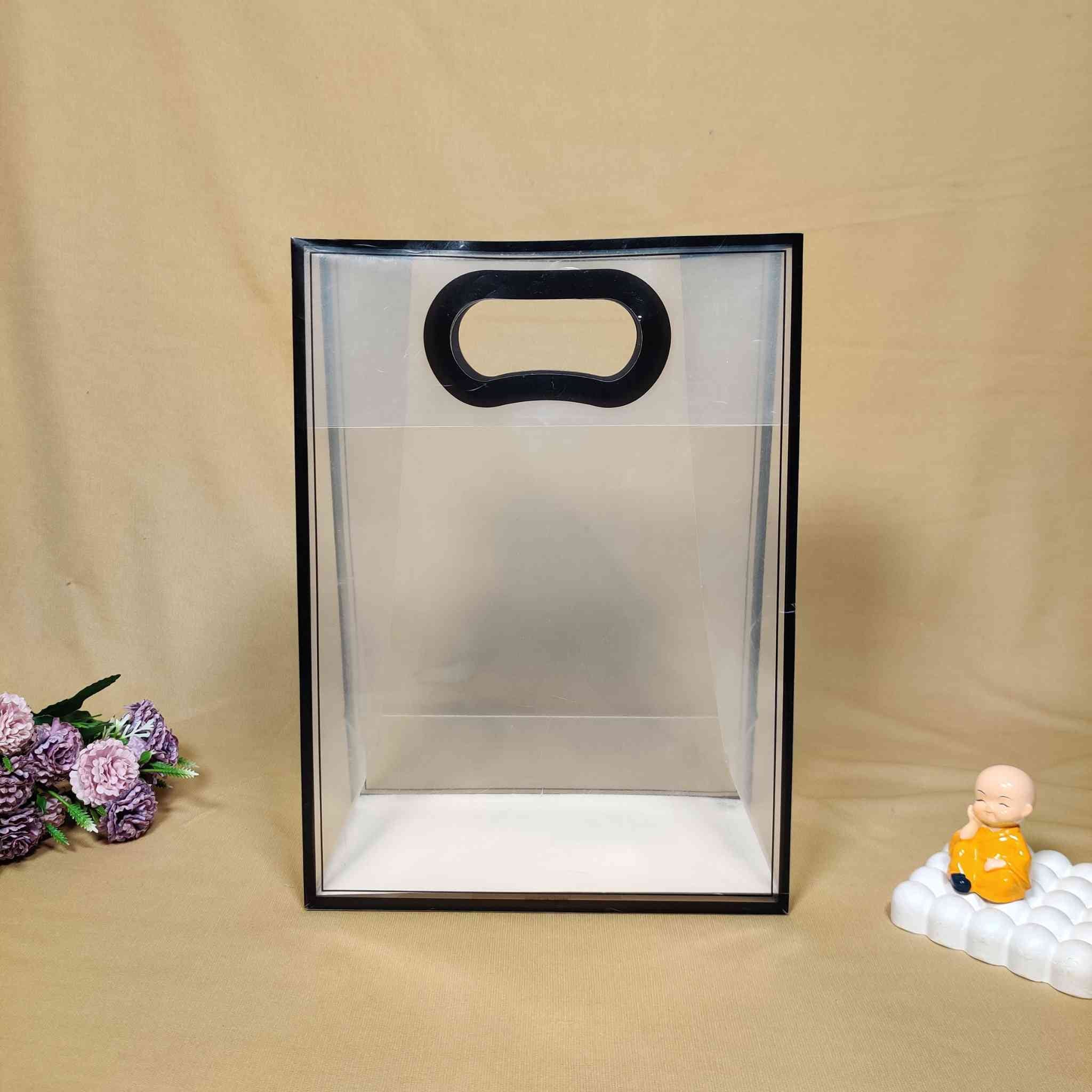 Black Transparent Bag For Gift Hamper (10x9 inches) | adsctaft.in 