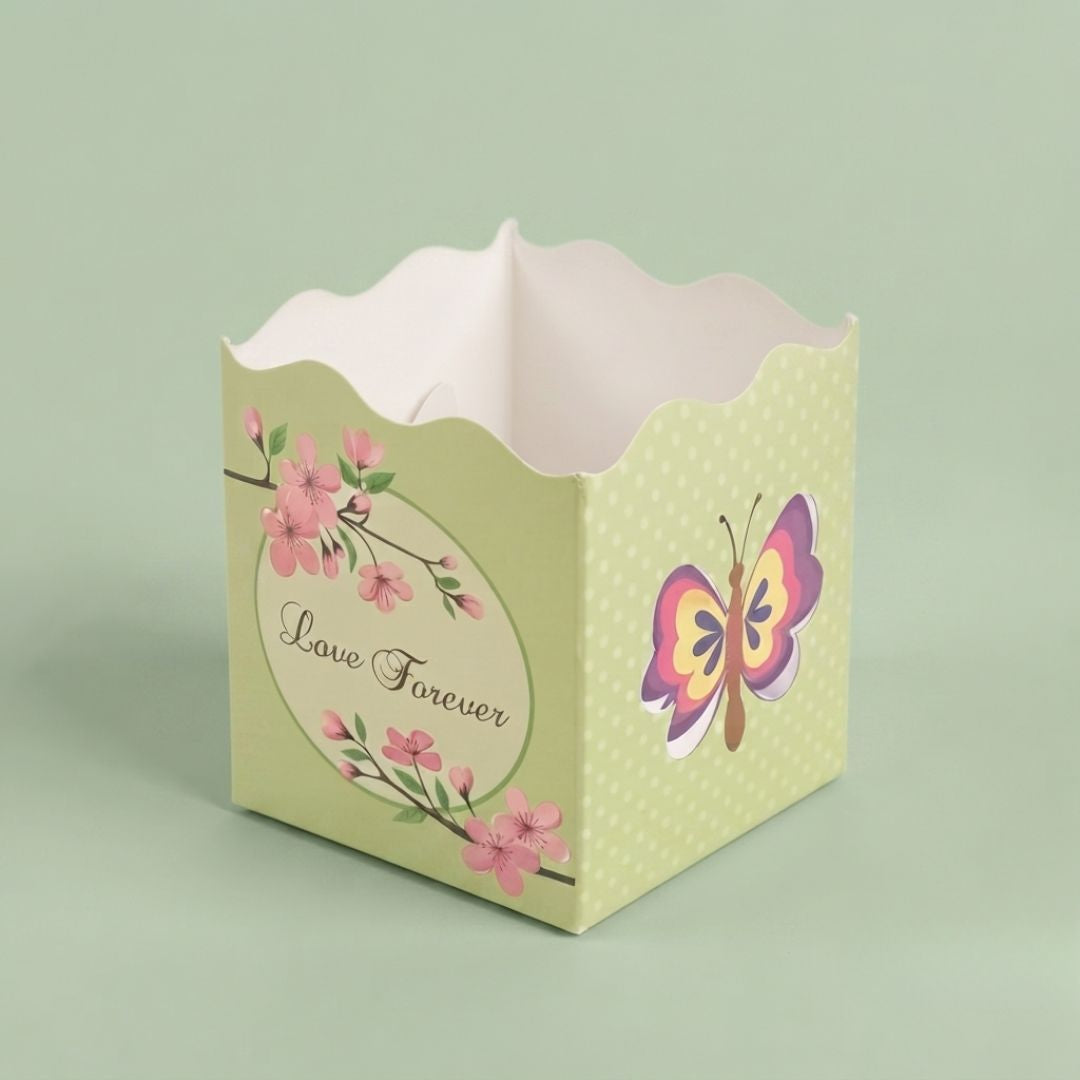 Pack of 8-Green Love Forever Open Gift Box
