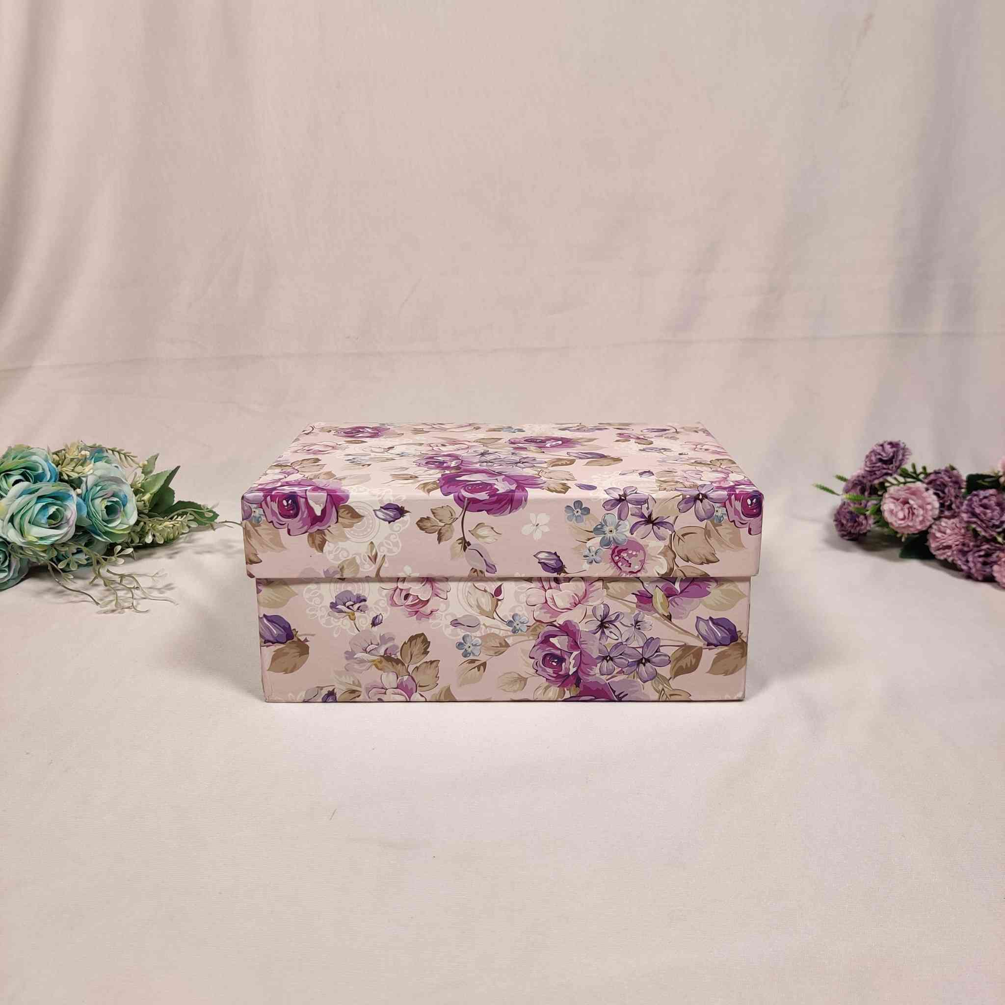 Floral Box For Gift Hamper (10x6x4 inches) | adscraft.in 