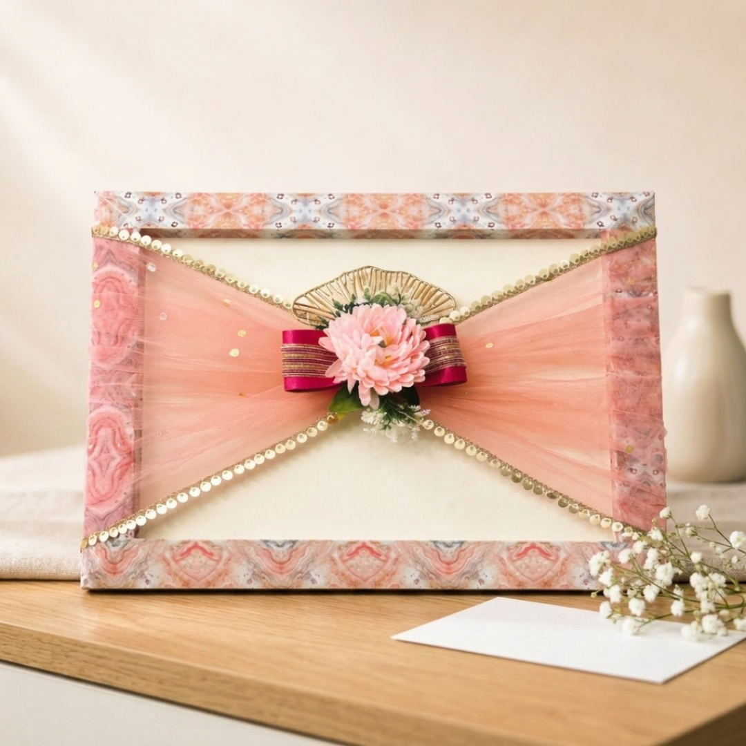 (Set of 3)Premium Decorative Gift Trays for Wedding Trousseau & Return Gift Packing