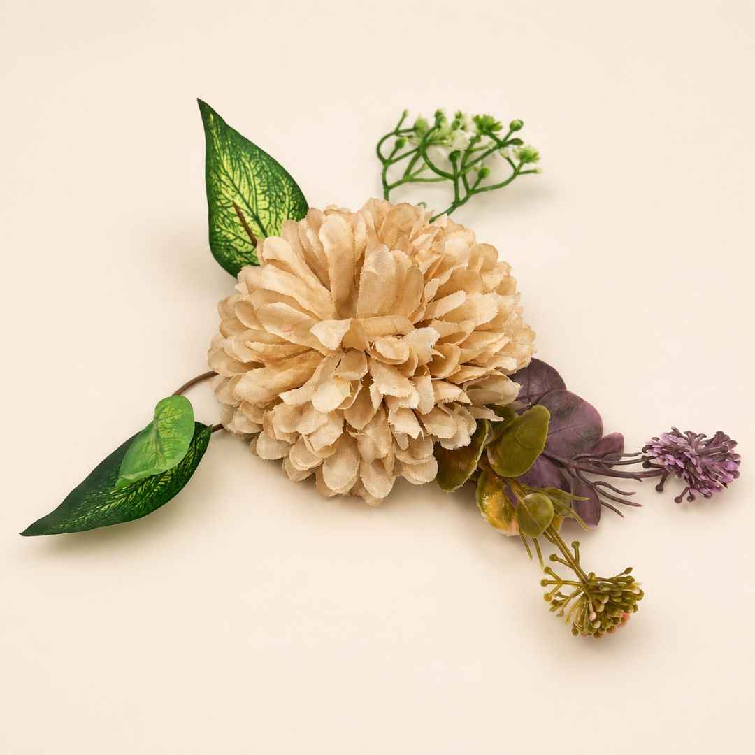 Pack of 5 Beige Floral Decoration Accessories for Hamper Packing