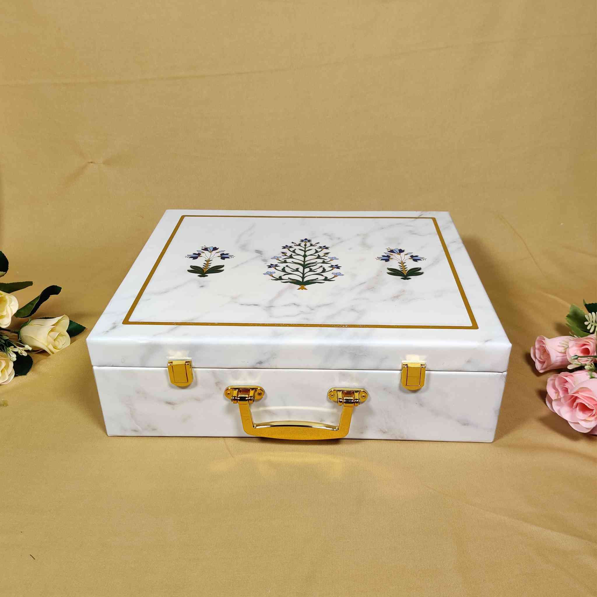 White Trunk Box For Gift Hamper (14x12x4 inches) | adscraft.in