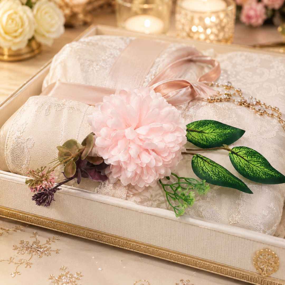 Pack of 5 Light Pink Floral Decoration Accessories for Hamper Packing