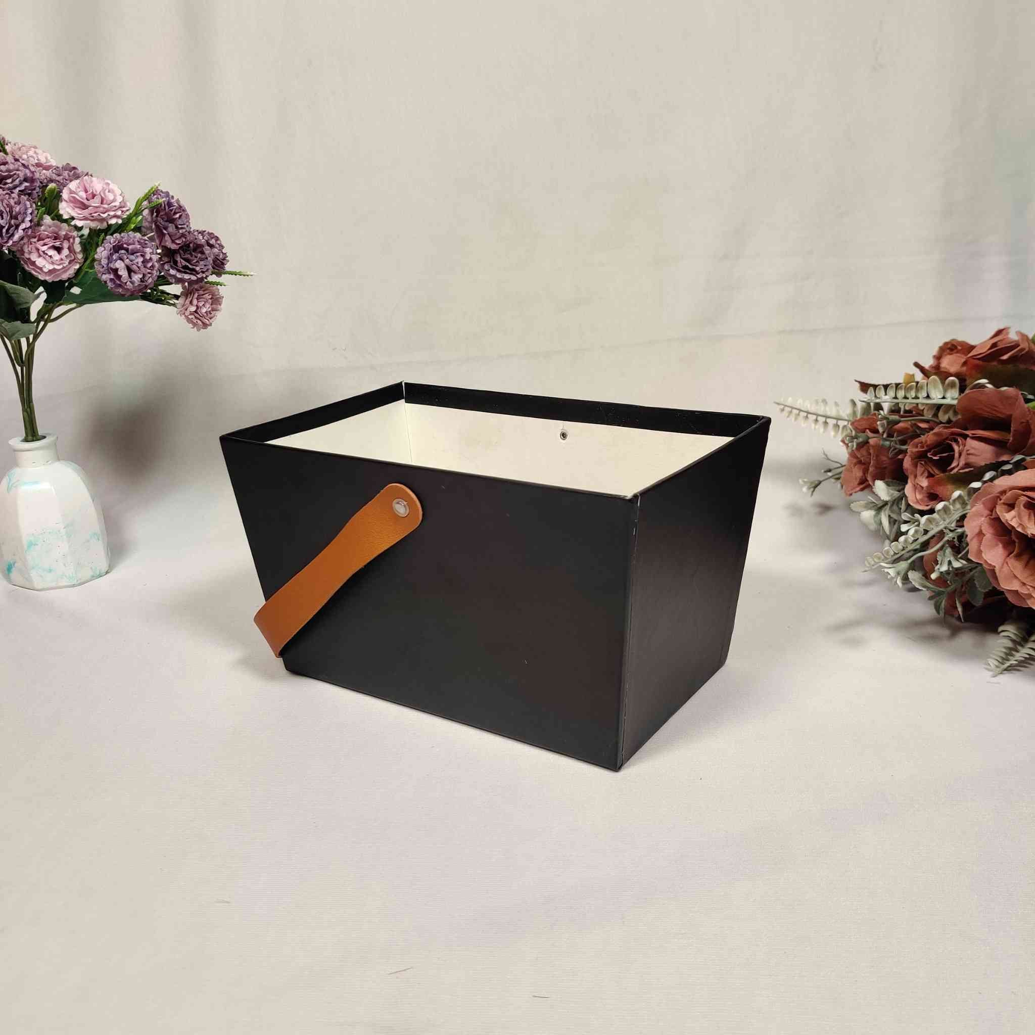 Black Handle Basket For Gift Hamper (10x6x5 inches)