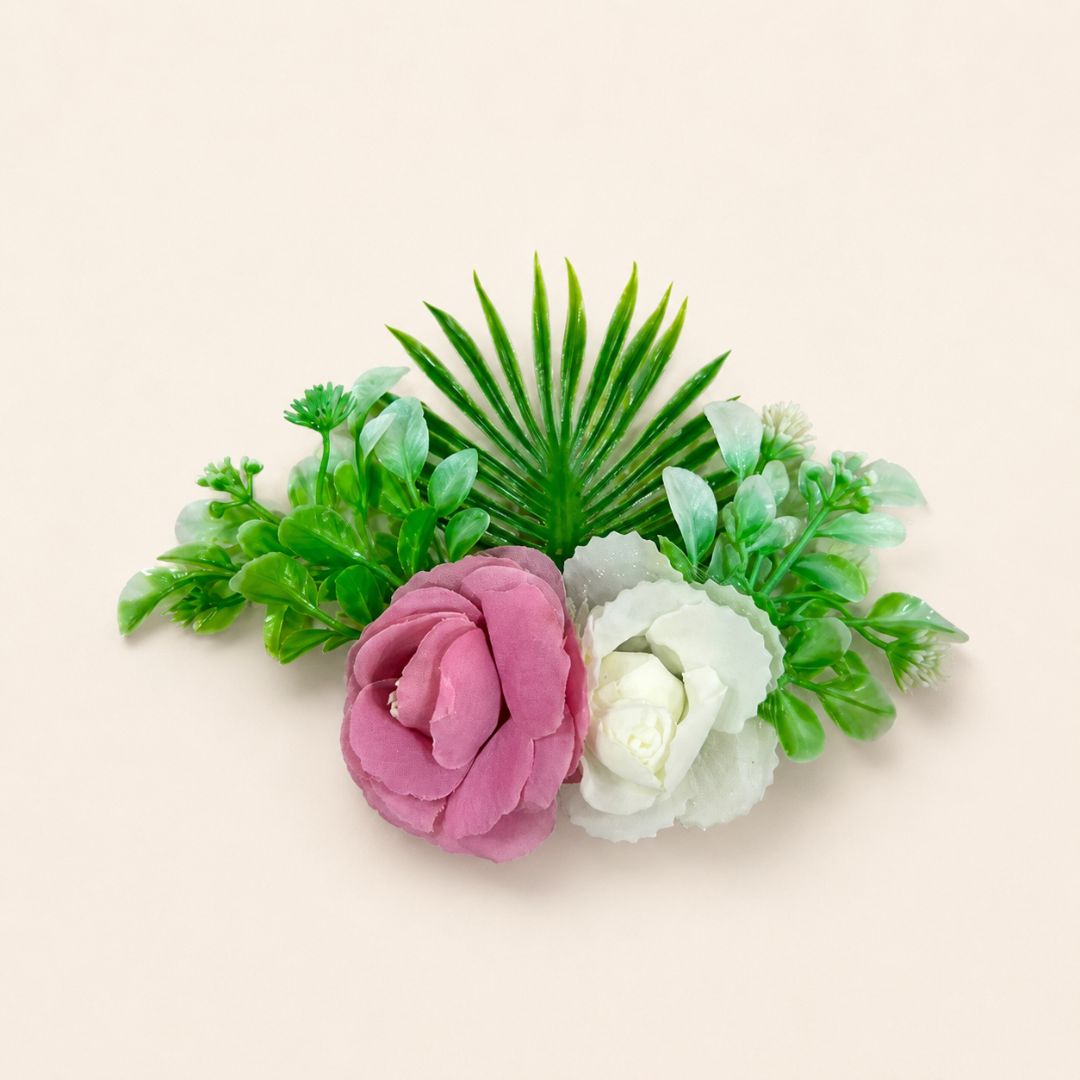 Set of 5 Pink & White Floral Decorative Accessories for Hampers, Trousseau Packing & Wedding Trays