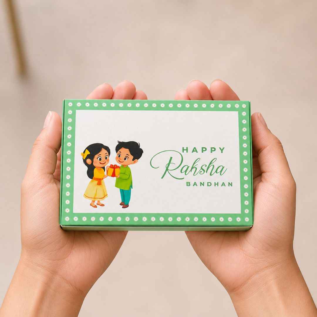 Happy Raksha Bandhan Rakhi Gift Box Pack of 10