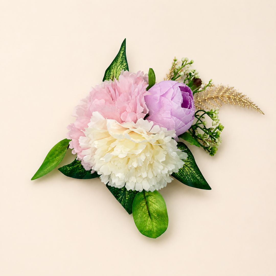 Set of 5 Pastel Floral Decorative Accessories for Hamper & Trousseau Packing