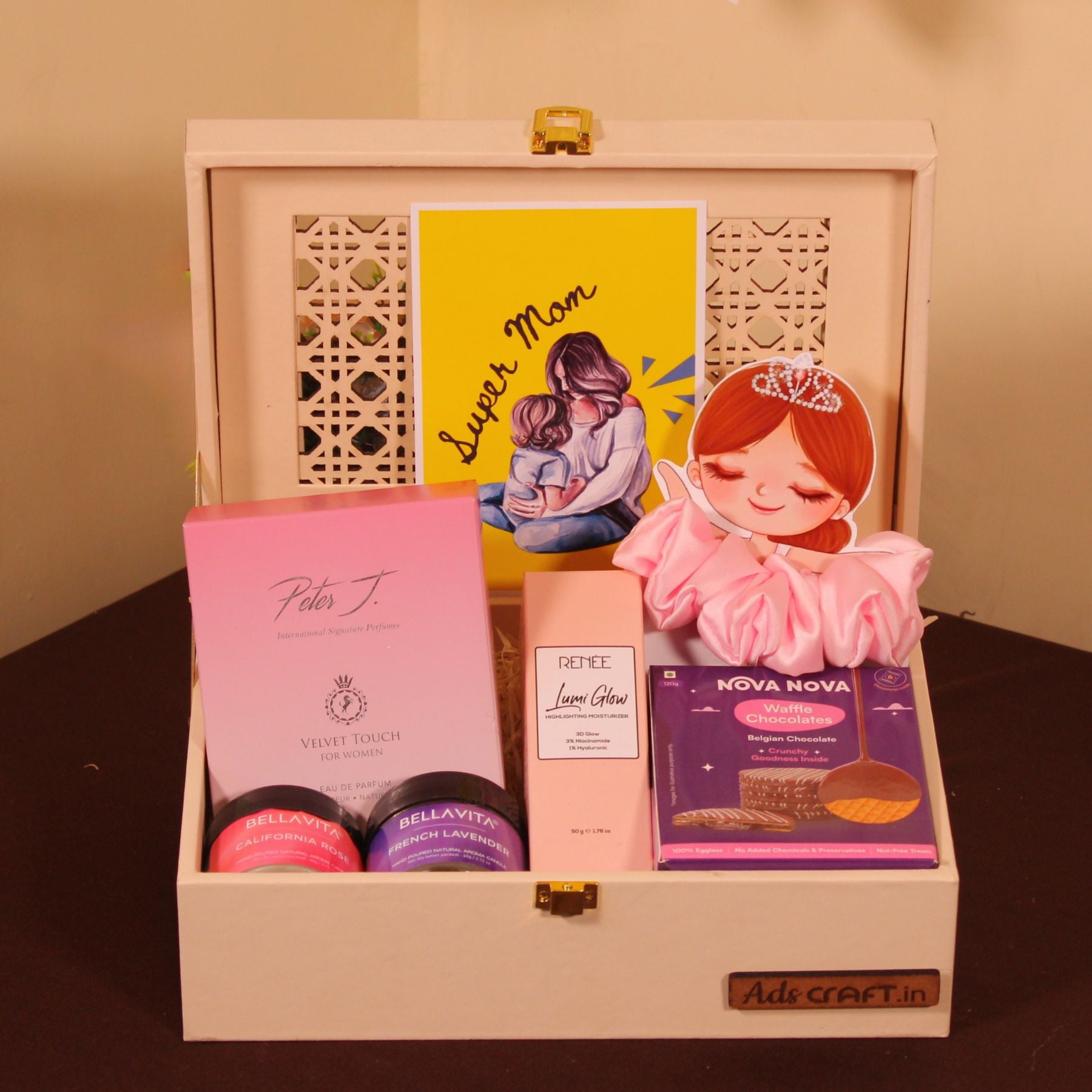 Blush Pink Mother's Day Gift Box with Perfume, Skincare & Treats
