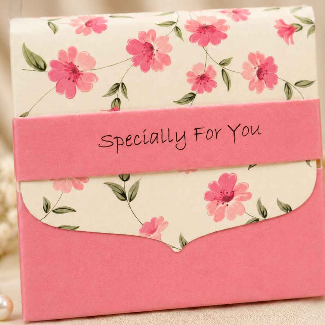 Pack of 8- Pink Floral Mini Gift Box