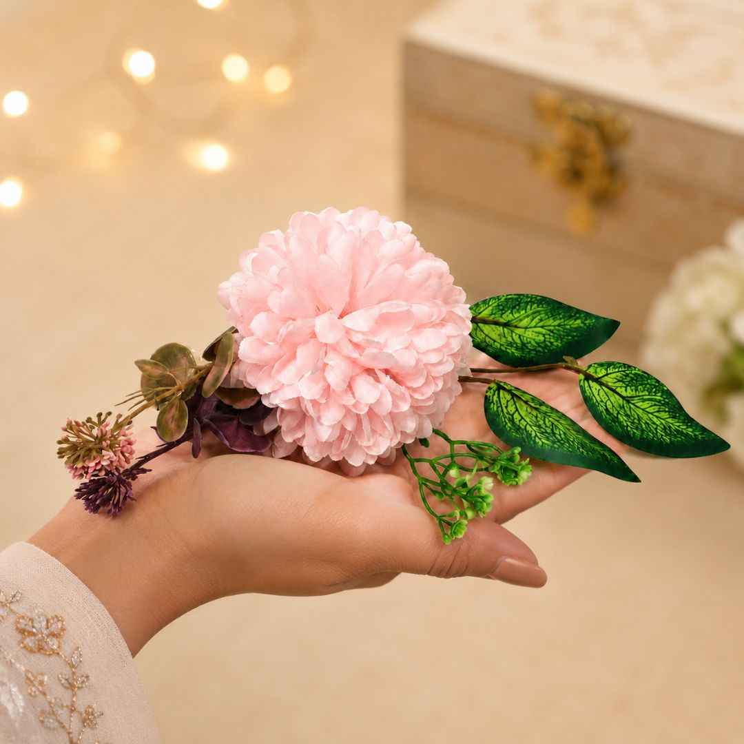 Pack of 5 Light Pink Floral Decoration Accessories for Hamper Packing