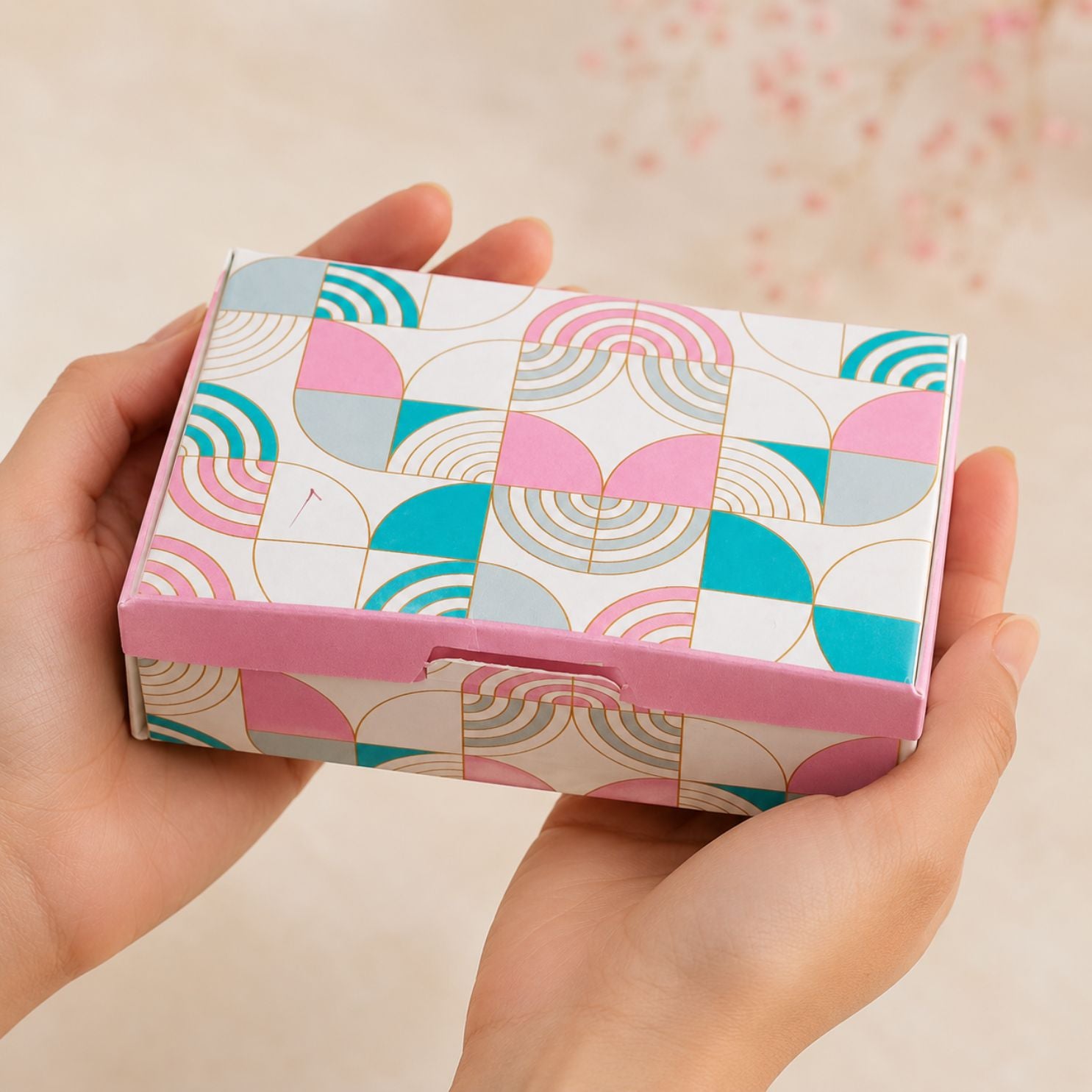 Pack of 8-Pastel Geometric Premium Gift Box