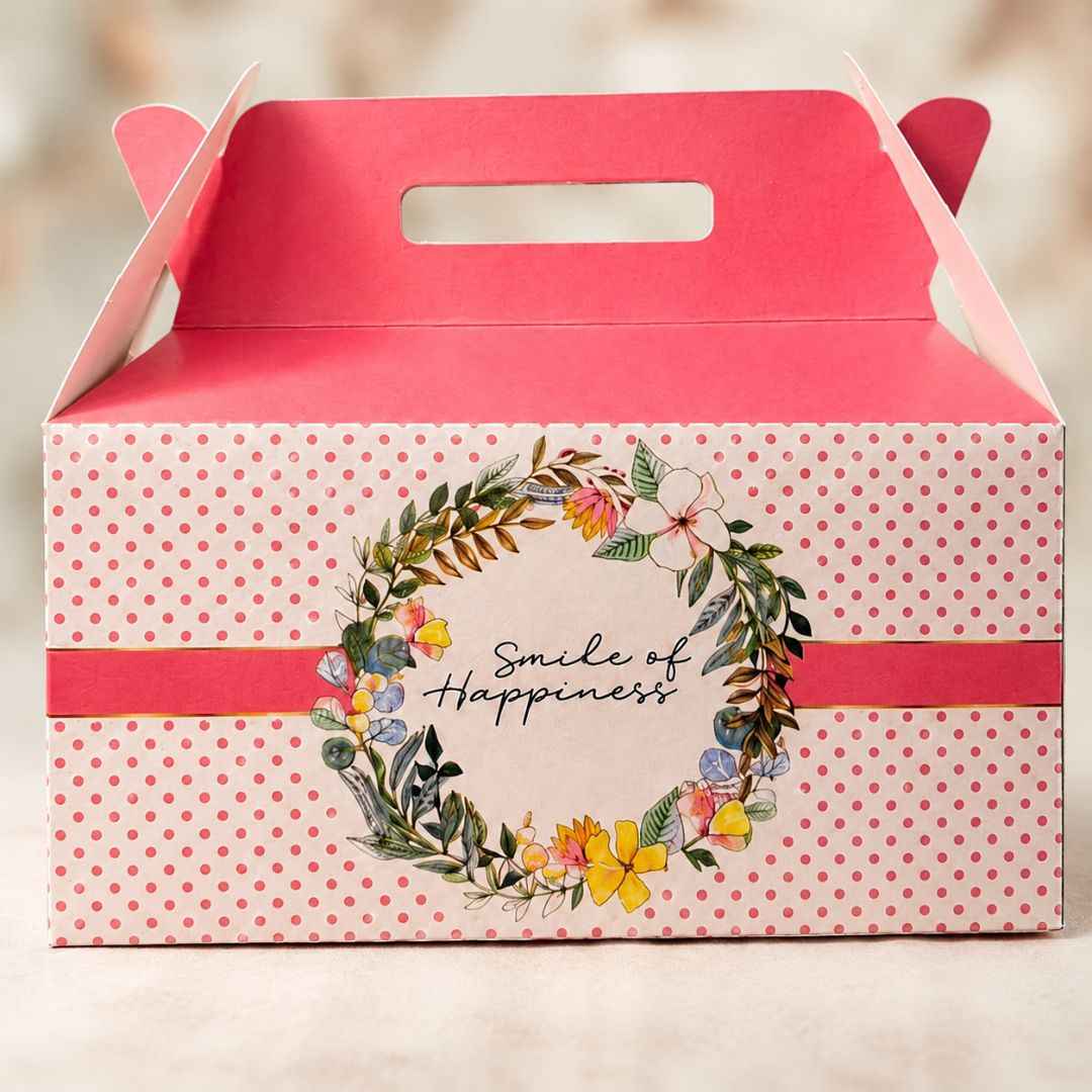 Pack of 8 Smile of Happiness Pink Event Gift Box