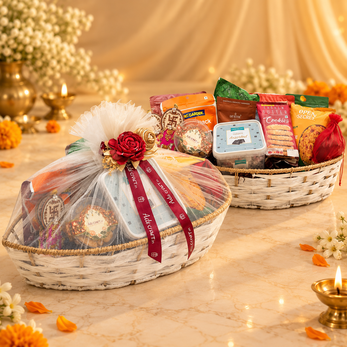 Premium Boat Jumbo gift basket for luxury corporate, client, employee and festive Diwali gifting