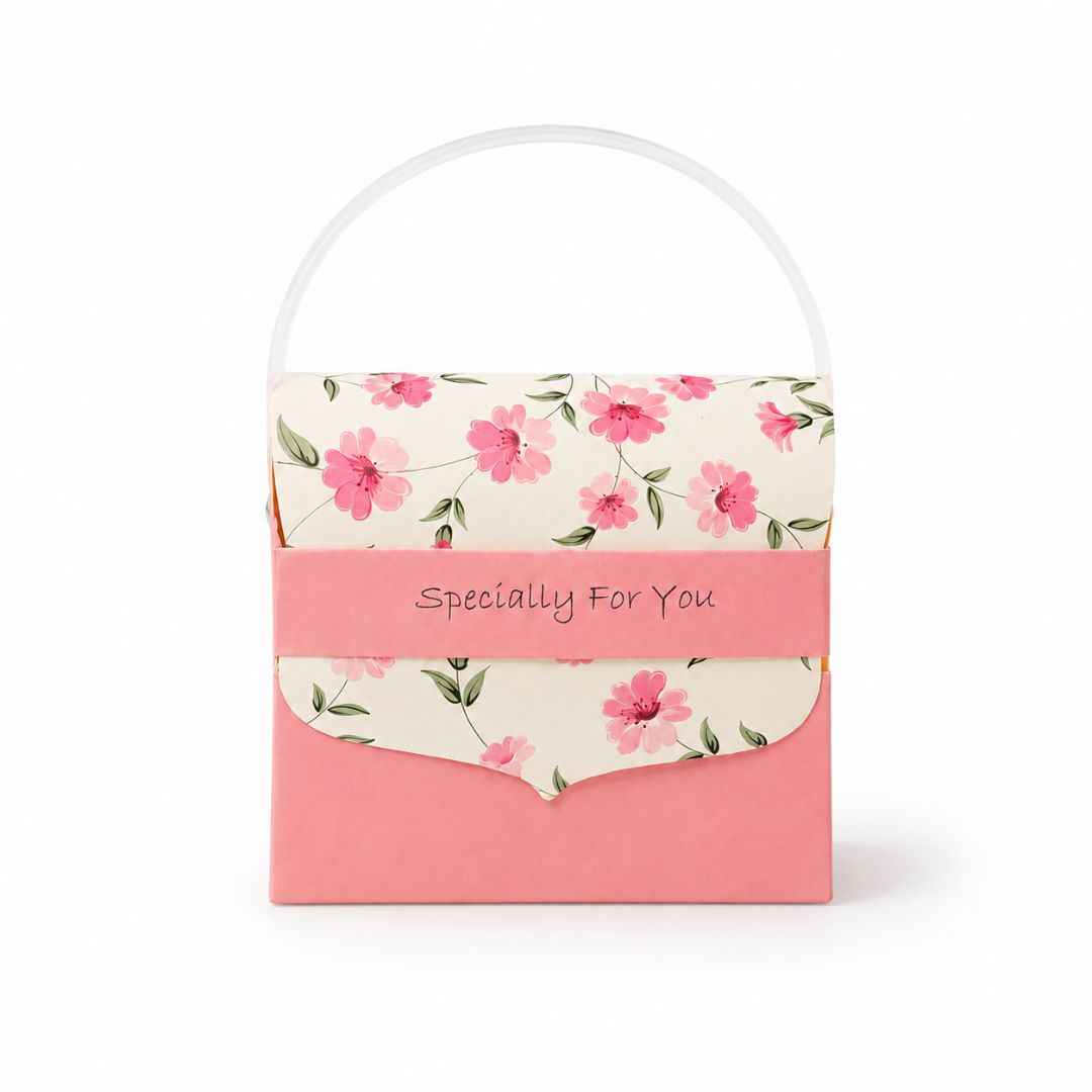 Pack of 8- Pink Floral Mini Gift Box