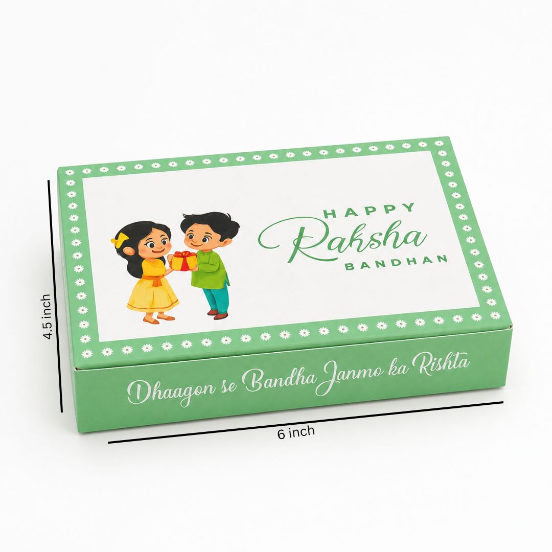 Happy Raksha Bandhan Rakhi Gift Box Pack of 10
