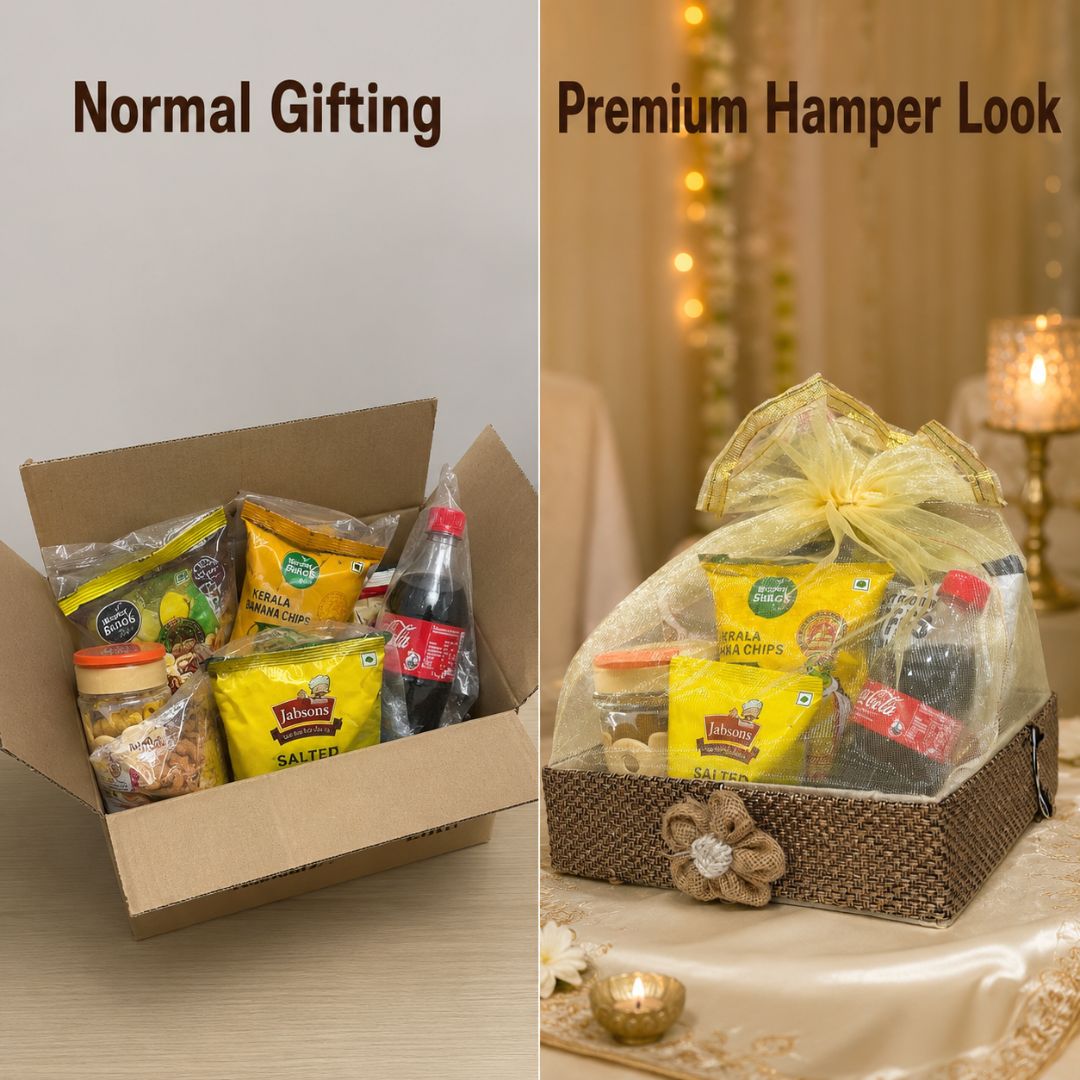 (Set of 3)Brown Jute Potli Basket – 8x8, 10x10 & 12x12 Inches - Adscraft.in
