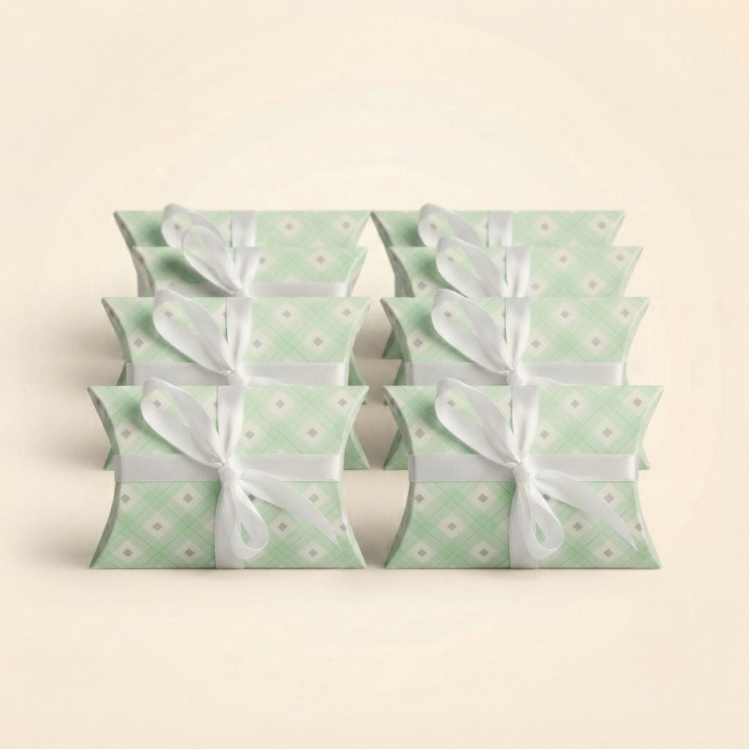 Mint Green Pillow Gift Box Pack of 8