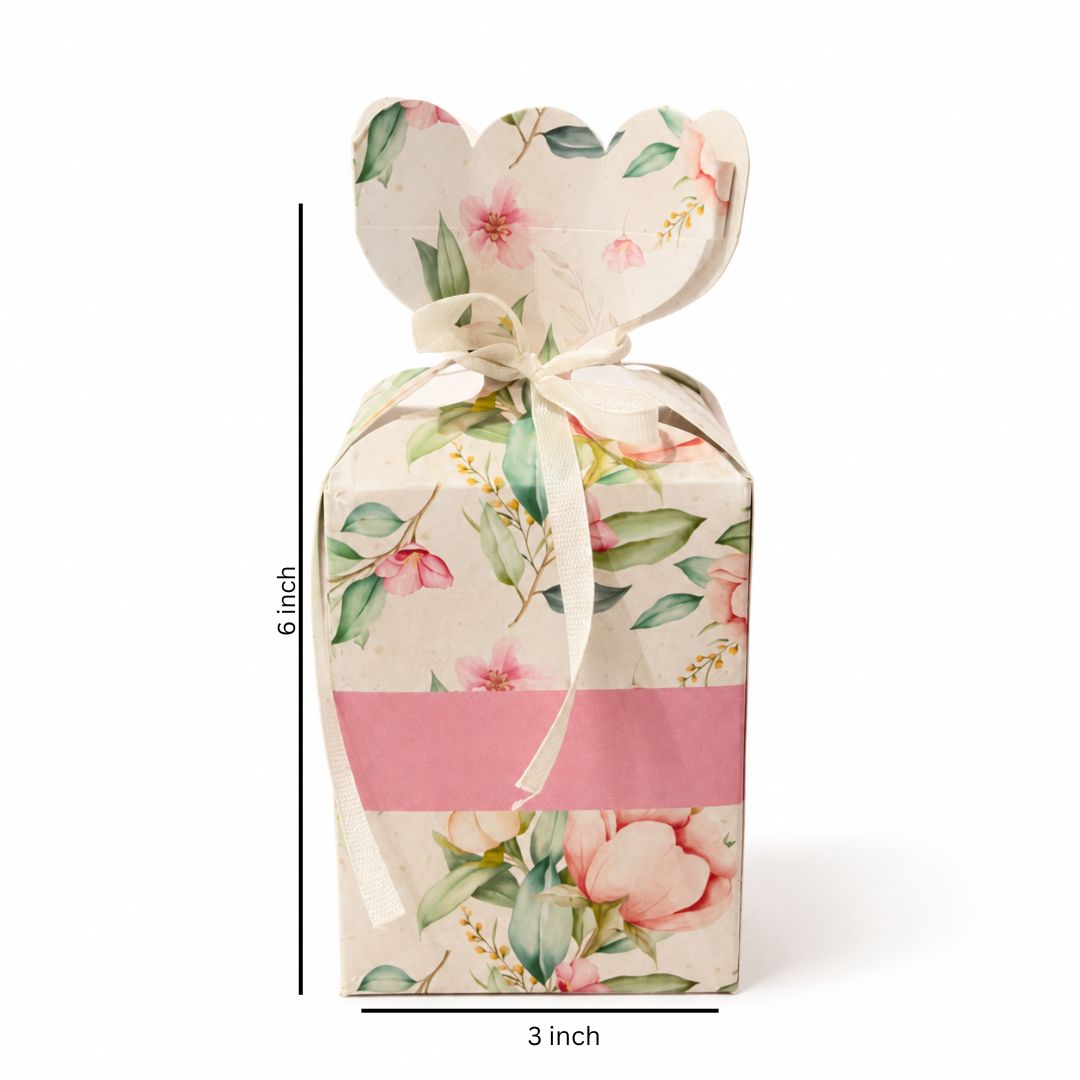 Pack of 8 Cream Floral Event Gift Box