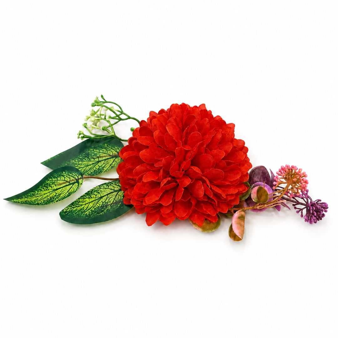 Pack of 5 Red Floral Decoration Accessories for Hamper Packing