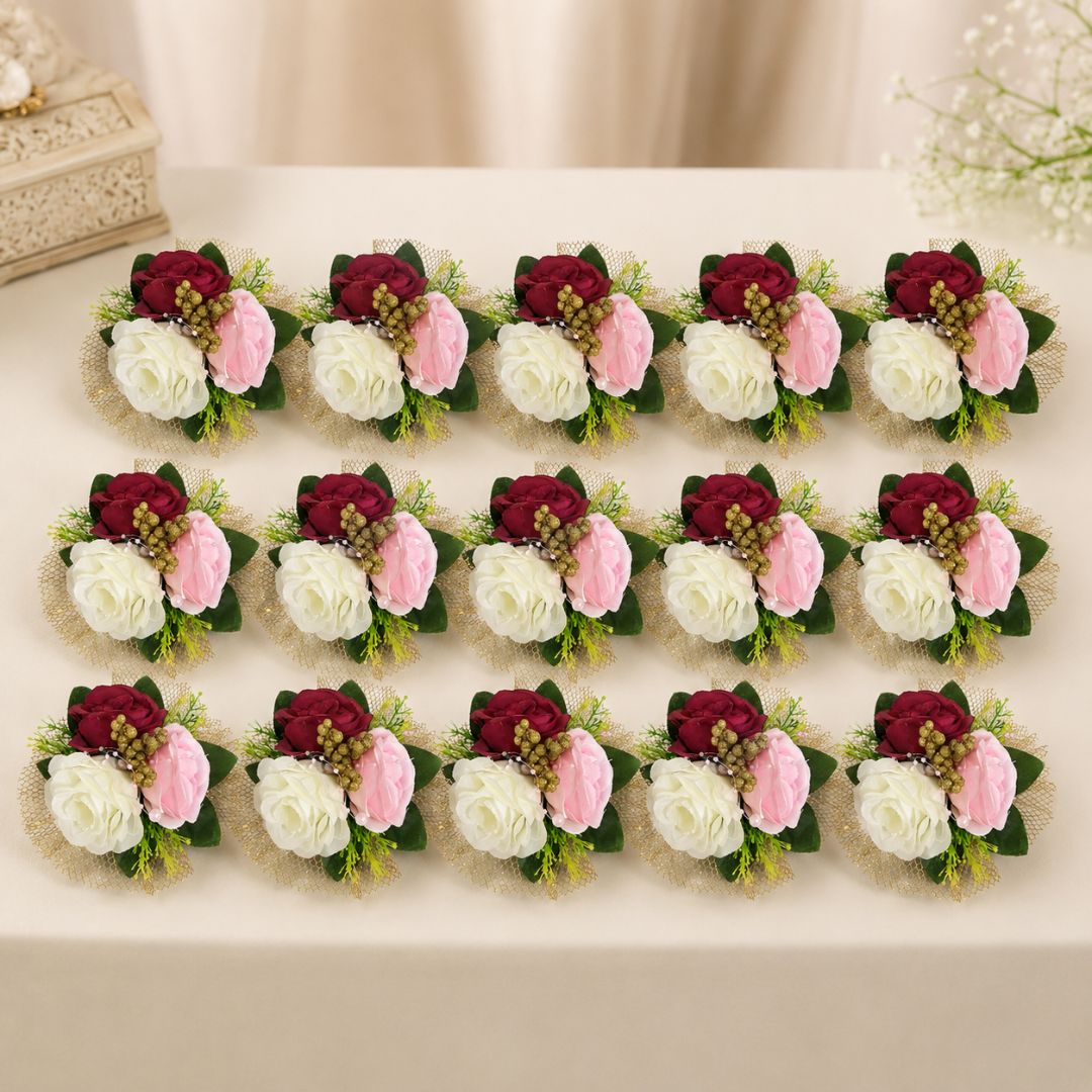 Premium Floral Net Decoration Patch for Gift Hampers & Trousseau Packing