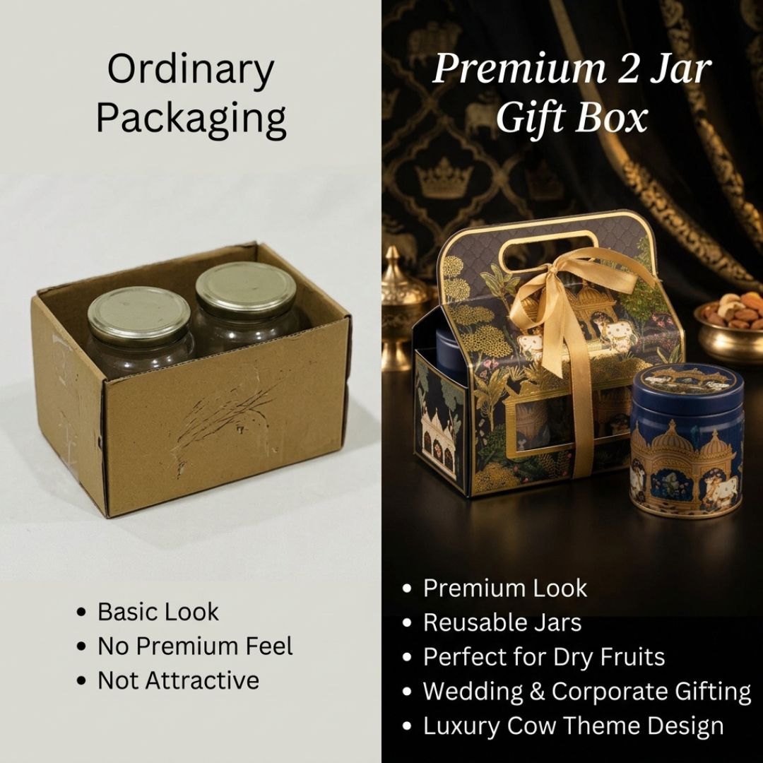 Pack of 6 Royal Blue Palace Printed Metal Tin Box with Lid – Premium Gift & Dry Fruit Packaging Box - Adscraft.in