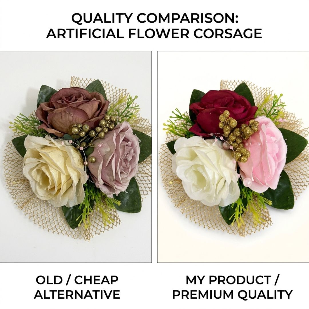 Premium Floral Net Decoration Patch for Gift Hampers & Trousseau Packing