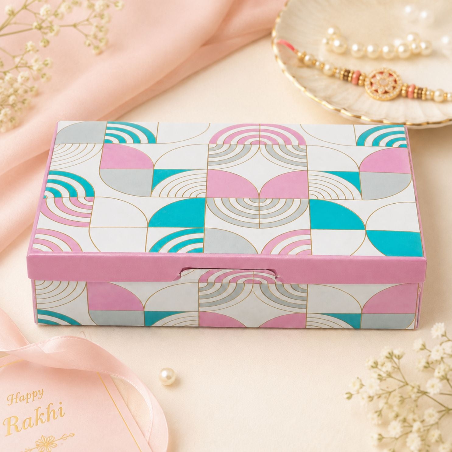 Pack of 8-Pastel Geometric Premium Gift Box