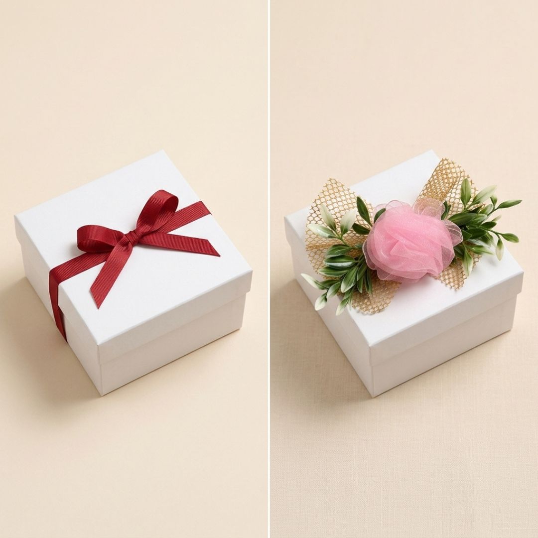 Baby Pink Net Flower Bunch for Hamper Decoration – Pack of 5 - Adscraft.in