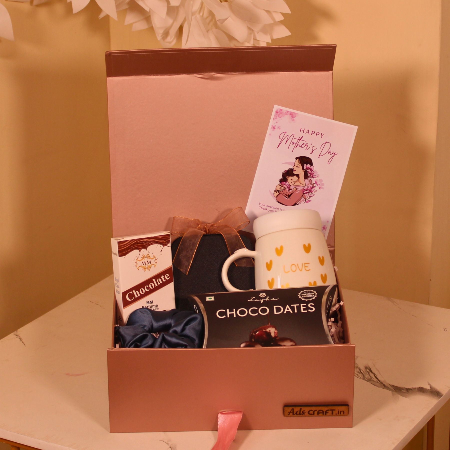 Love-Filled Mother’s Day Gift Box with Mug, Chocolates & Greeting Card