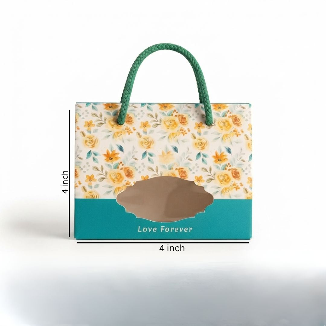 Pack of 8- Teal Floral Love Forever Gift Box
