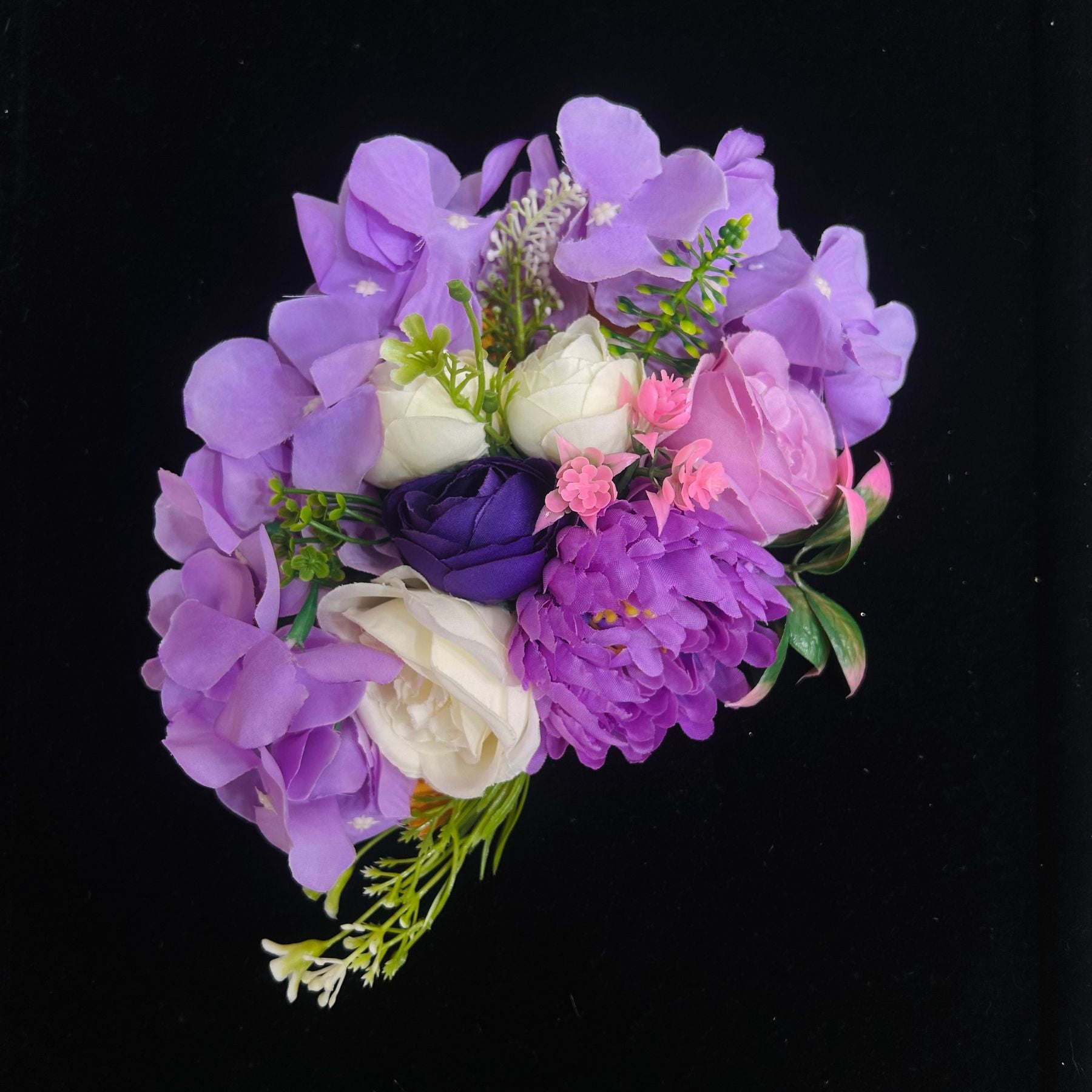Lavender Whimsy Mixed Floral Bunch for Trousseau & Tray Décor
