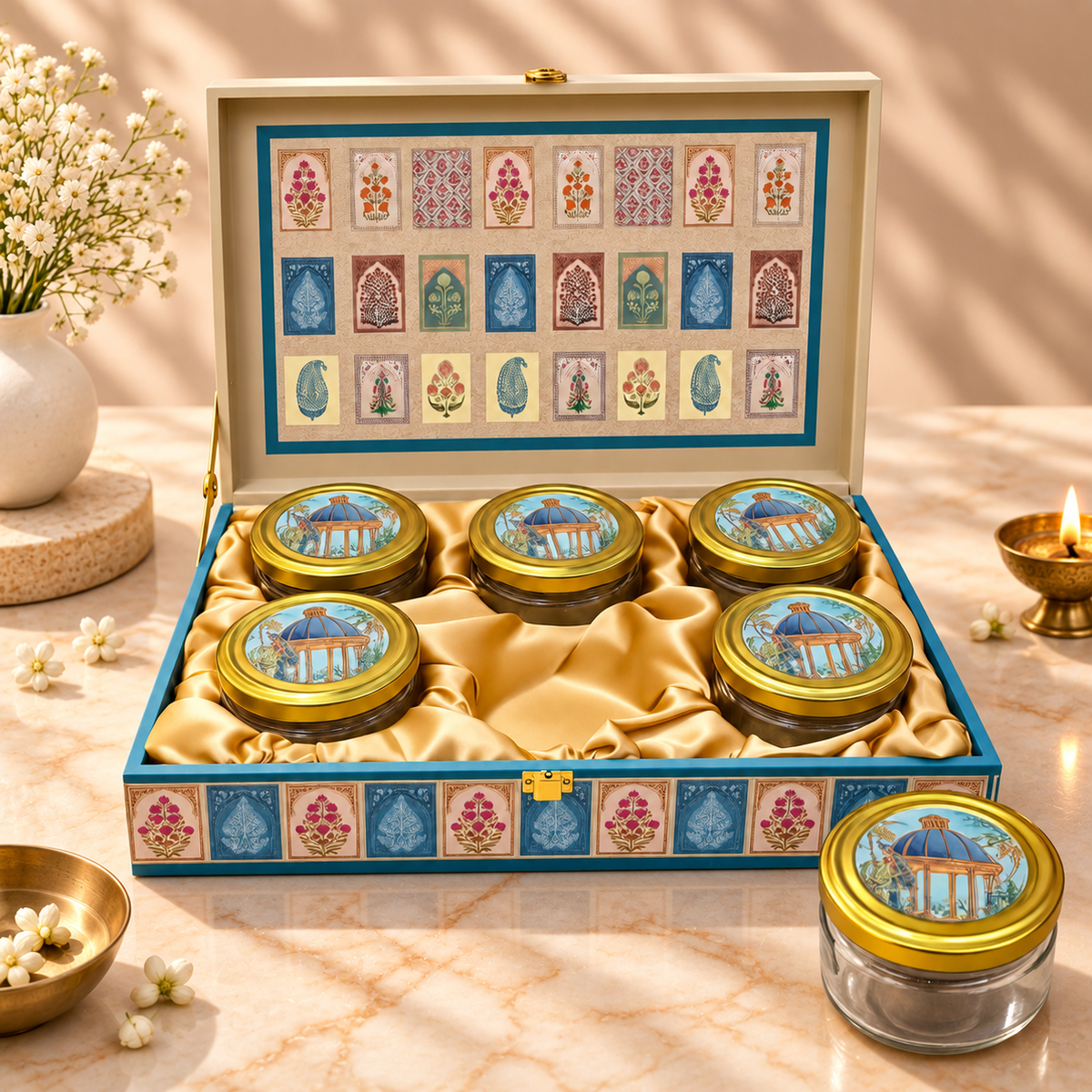 Premium Royal Pavilion Heritage gift box for Diwali, wedding and corporate gifting